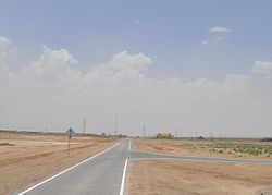 A road in Islam Qala, Afghanistan