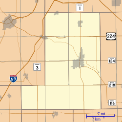 Petroleum is located in Wells County, Indiana