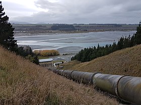 Highbank power station, penstock and pump station