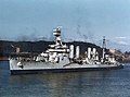 The light cruiser USS Concord off Balboa, Panama, on January 6, 1943