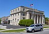 View of post office from median strip on North Main Street