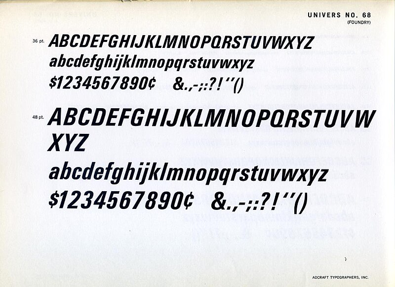 File:Univers 68 type specimen (7758988904).jpg