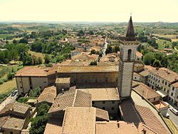 Panorama del castello di Vinci