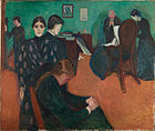 Death in the Sickroom. 1893. 134 × 160 cm. Munch Museum, Oslo