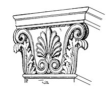 Greek Corinthian anta capital.