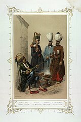 Giovanni Jean Brindesi'ye ait bir resimde, açık mavi giysisiyle bir odabaşı görülür (Musée des anciens costumes turcs d'Istanbul - 11, 1855).