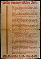 Flugblatt des NS-Studentenbundes, das 1933 zur Bücherverbrennung verbreitet wurde.