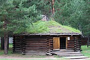 Traditioneel Boerjatisch houten huis