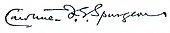 signature de Caroline Spurgeon