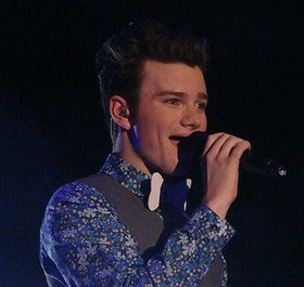 Chris Colfer en tant que Kurt Hummel lors du Glee Live! In Concert!.