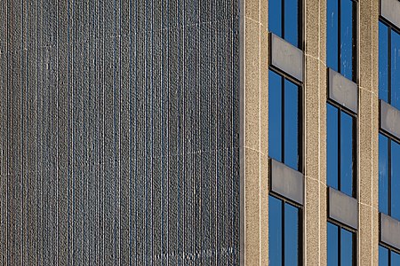 Detail of a building on the corner of Johnson and Douglas St, Victoria, Canada