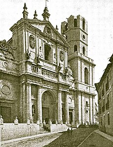 Torre en construcción, antes de 1890.