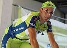 O ciclista italiano Ivan Basso, en una imachen de 2009 mientres a Vuelta a Espanya