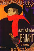 Aristide Bruant en su cabaret