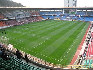 Das Steelyard-Stadion im April 2008