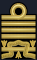 Distintivo per il grado di ammiraglio, omologo di generale, della Marina Militare.