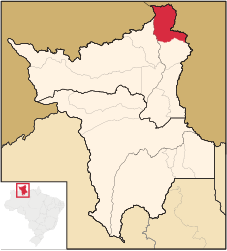 Uiramutã – Mappa