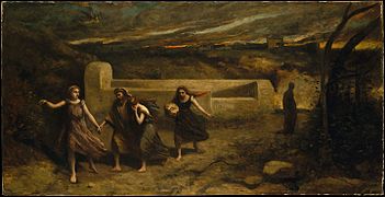 L'Incendie de Sodome Camille Corot, 1843 Metropolitan Museum of Art, New York.