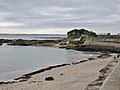 La pointe et la plage de Kerpape.