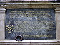 Plaque commémorative pour le bicentenaire de la fondation de l'Académie en 1963