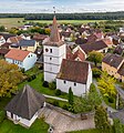 * Nomination St. Michael's Church in Altershausen, aerial view --Ermell 04:08, 15 October 2024 (UTC) * Promotion  Support Good quality.--Tournasol7 04:13, 15 October 2024 (UTC)