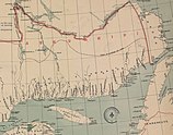 A map of the territory of Ashuanipi in 1900