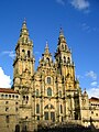 Façade de la cathédrale de Saint-Jacques-de-Compostelle.