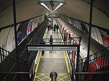 Quai central de Clapham North