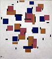 Composición en color B, 1917, óleo sobre tela, Museo Kröller-Müller