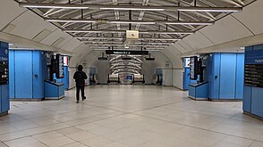 The concourse for Platforms 1 and 2, September 2024