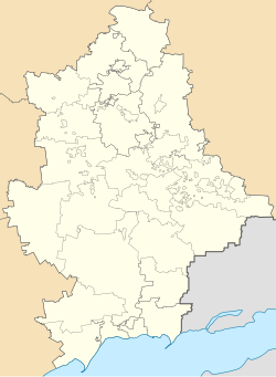 Lypove is located in Donetsk Oblast