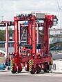 Un chariot cavalier dans le port de Hambourg