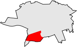 Location of Podgórz within Toruń