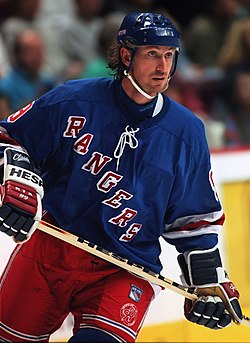 Wayne Gretzky 1997-ben a New York Rangers mezében