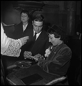 Bernardo op zijn bruiloft in 1952