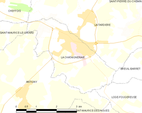 Poziția localității La Châtaigneraie