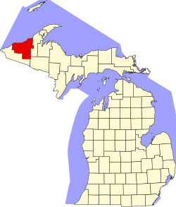 Koartn vo Ontonagon County innahoib vo Michigan