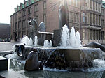 Neptunbrunnen (1981) auf dem Domshof Bremen