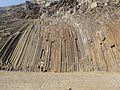 Basalt columns, seen in Porto Santo Island.