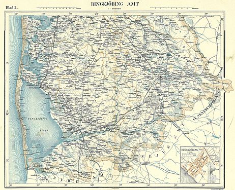 Den sydlige del af Ringkøbing Amt omkring 1900