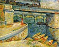 Vincent van Gogh: Seinebrücke bei Asnières 1887