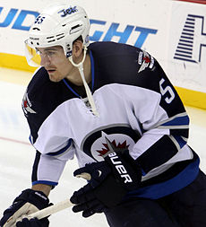 Scheifele v dresu Jets v roce 2014