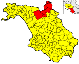 Comunità montana Alto e Medio Sele – Mappa