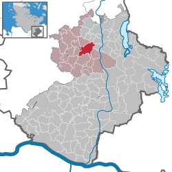 Elhelyezkedése Schleswig-Holstein térképén