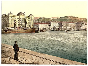 Cảng Rijeka vào năm 1900