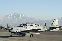 Um Embraer EMB-314 Super Tucano afegão.