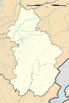 Mapa konturowa Jury, w centrum znajduje się punkt z opisem „Le Fied”