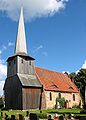 Kirche, Friedhofsmauer und Tor