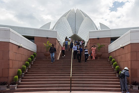 Lotus Temple ladder..