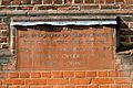 The foundation stone laid by Queen Victoria in 1892